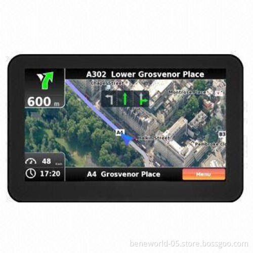 7 Inches Super-slim GPS Navigation System with Bluetooth, ISDB-T, TMC and Av-in Functions